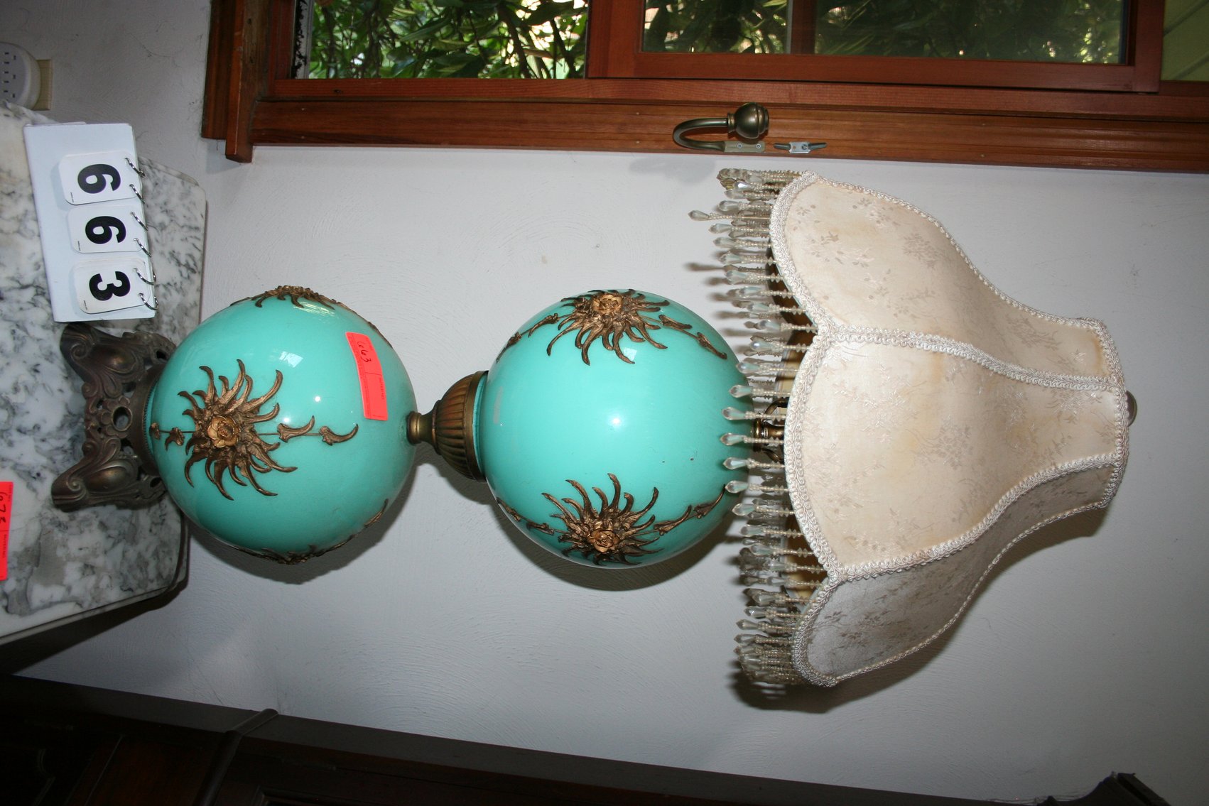 Image for Rare Blue Fostoria Lamp