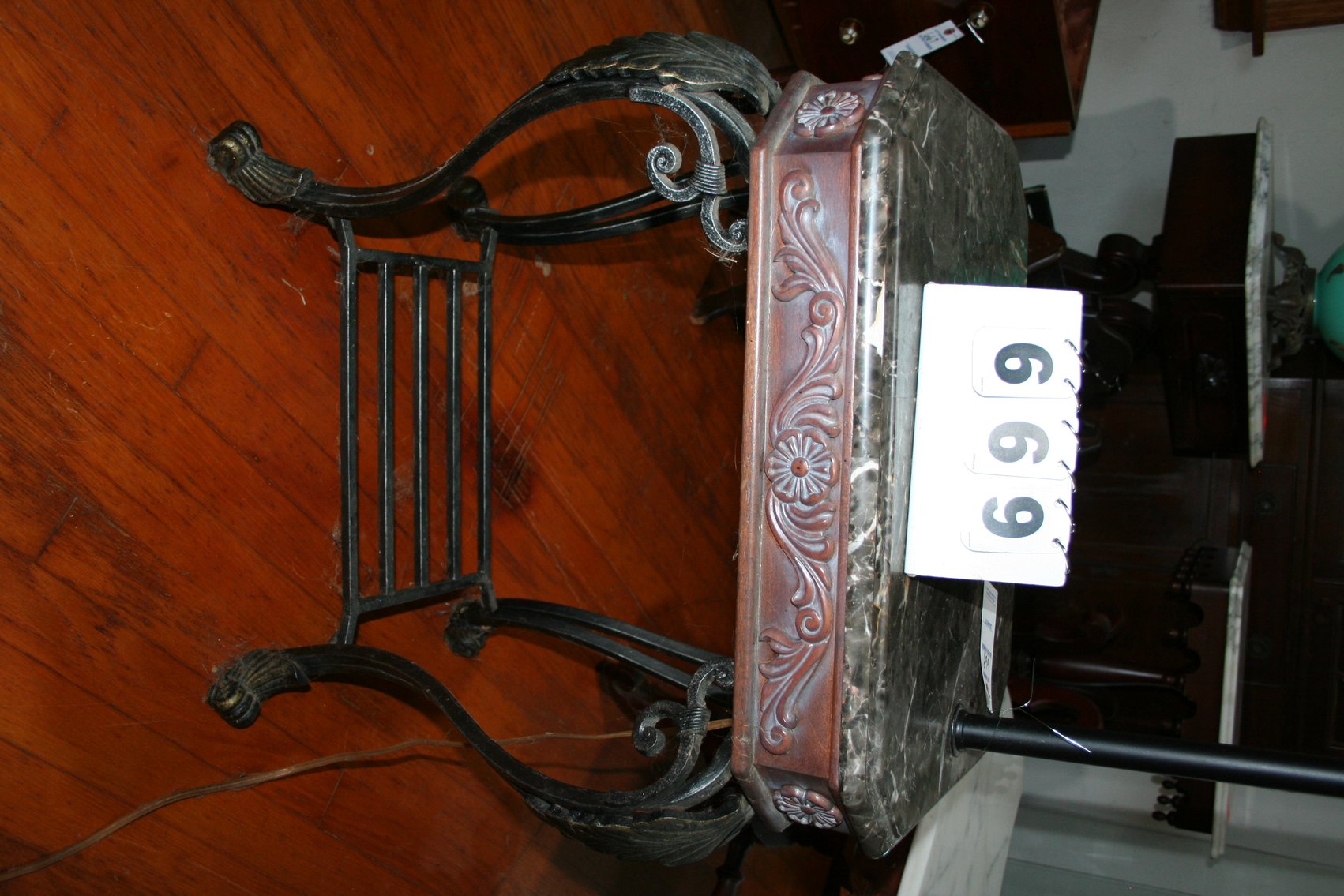 Image for Marble & Iron Lamp Table