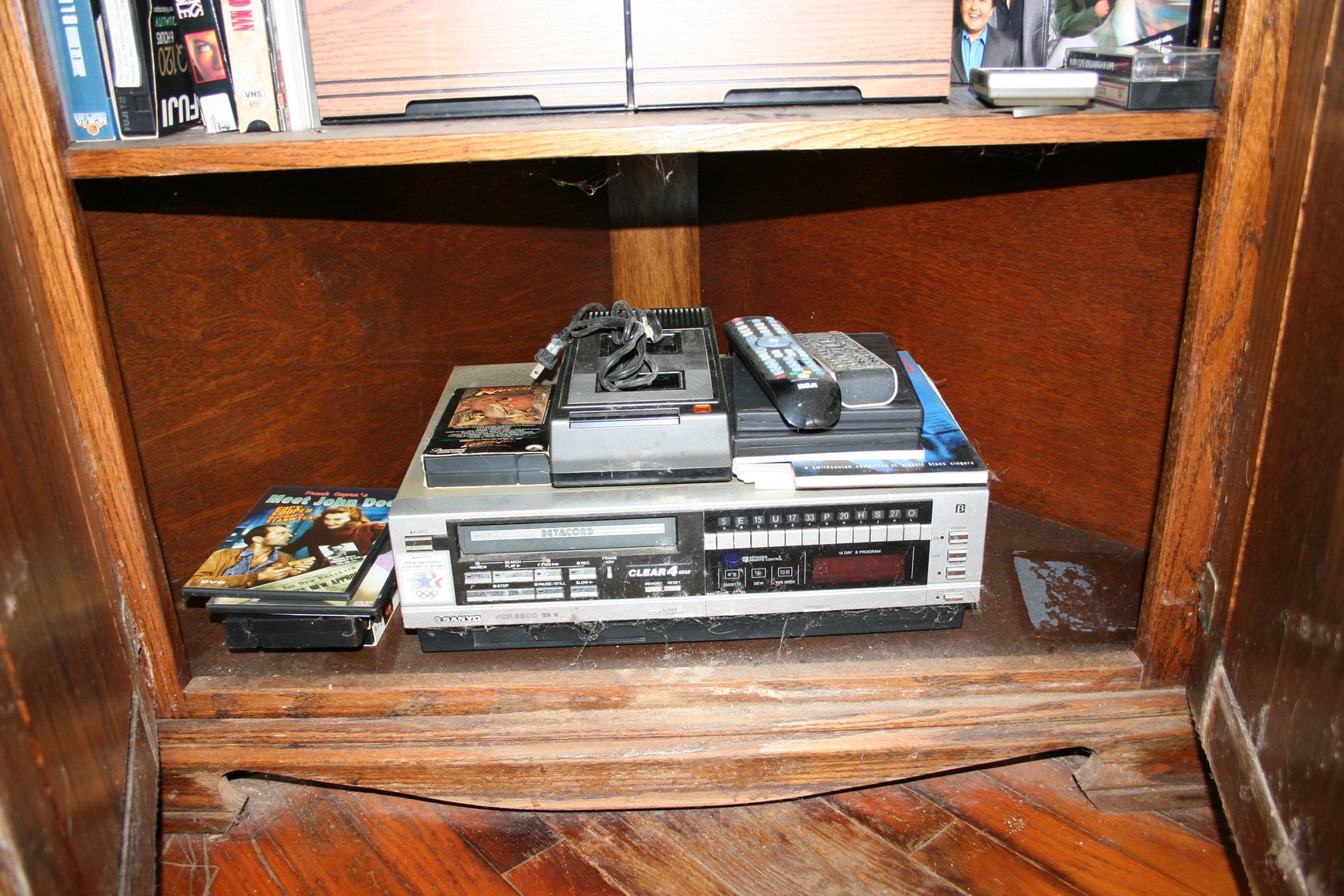 Image for Intertainment Center Oak Cabinet Included