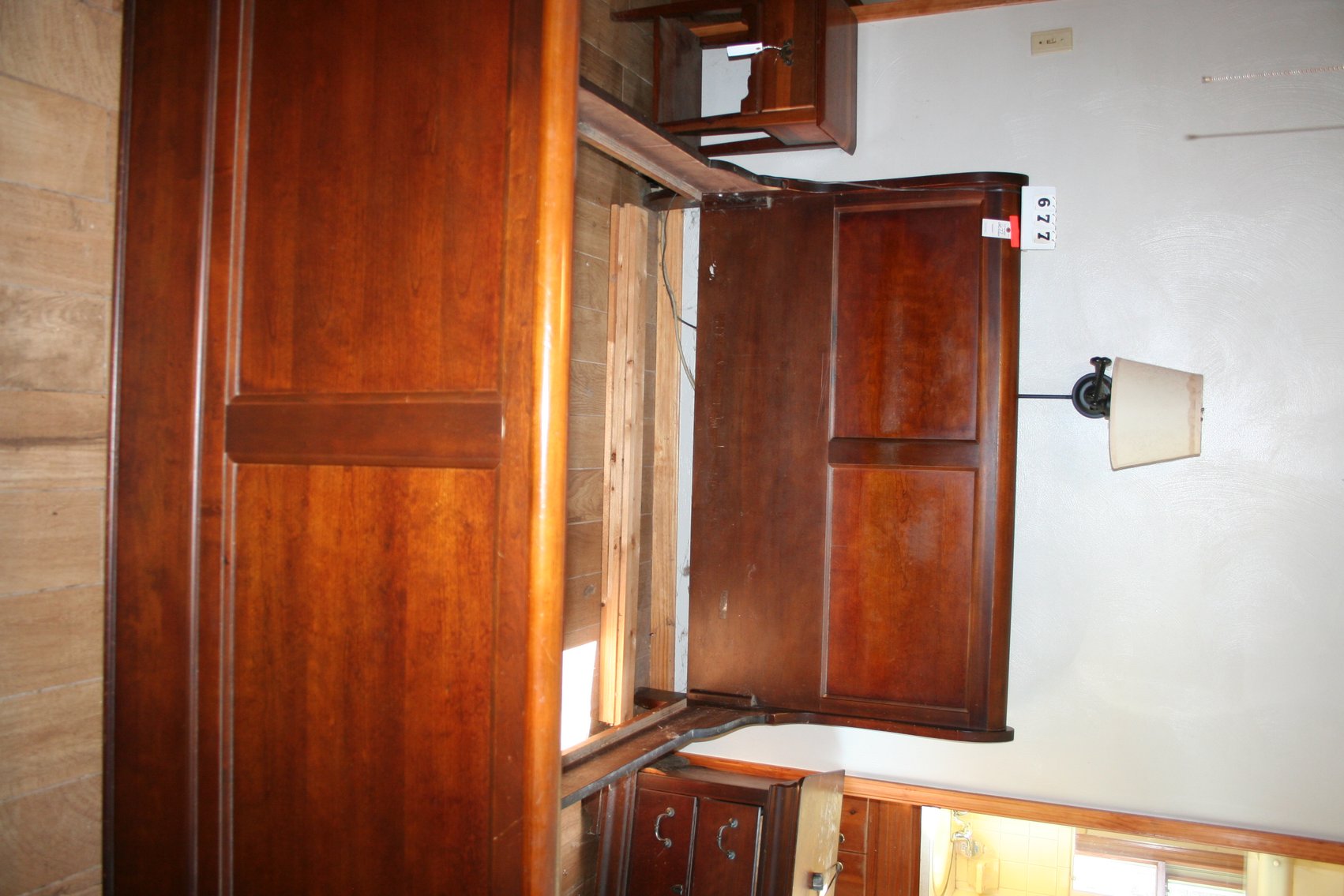 Image for Sleigh Bed Queen Size Mahogany