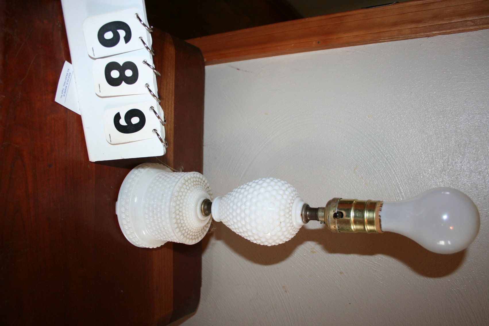Image for Hobnail 1950's White Milk Glass