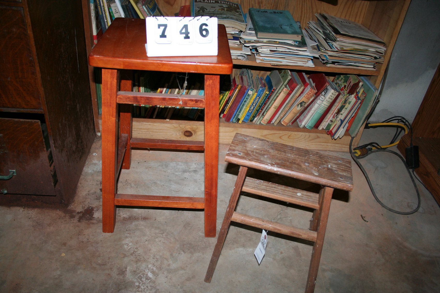 Image for Vintage Stool & Step Stool