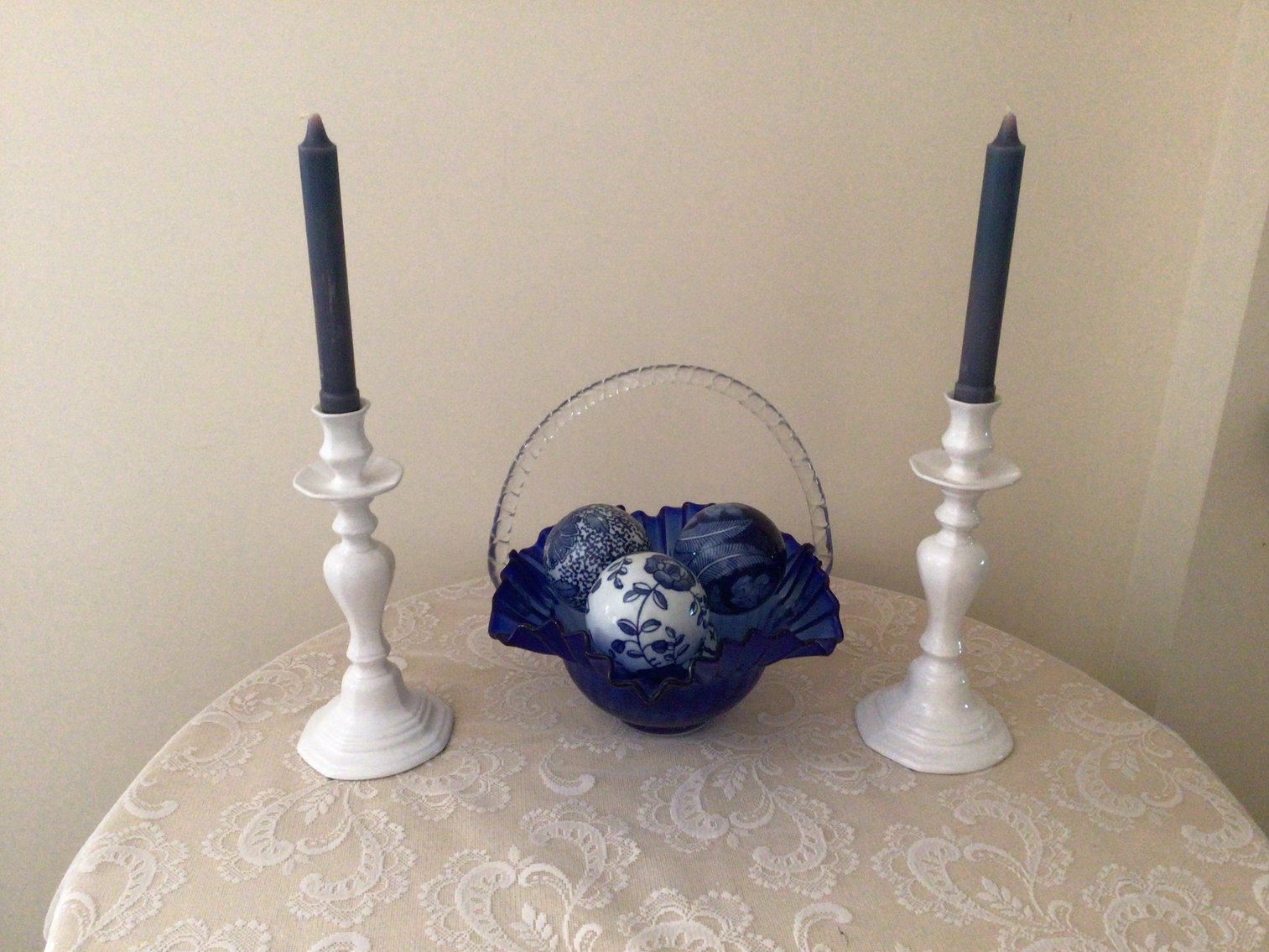 Image for Round Handmade Table with Contents