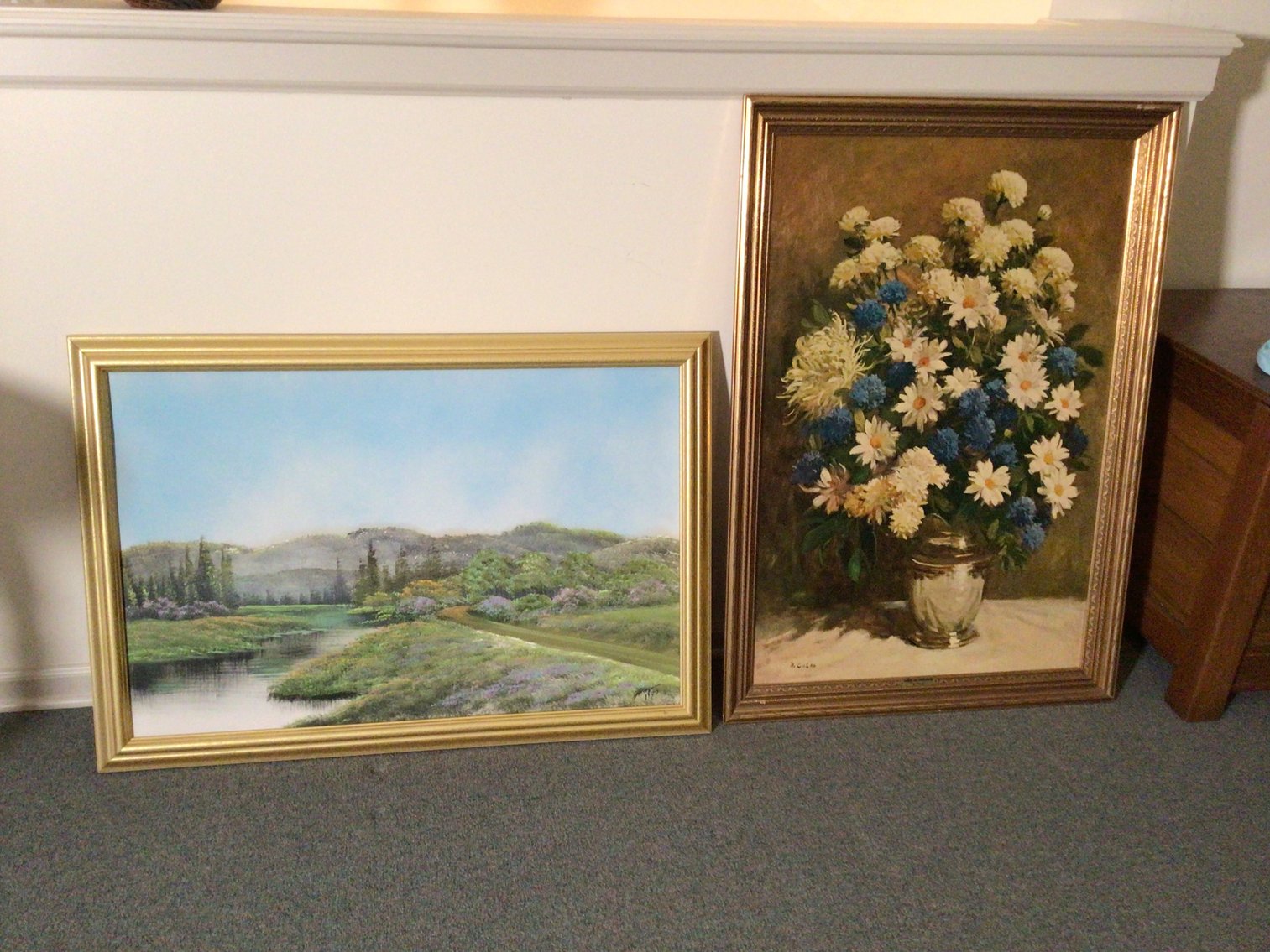Image for Two Large Framed Paintings