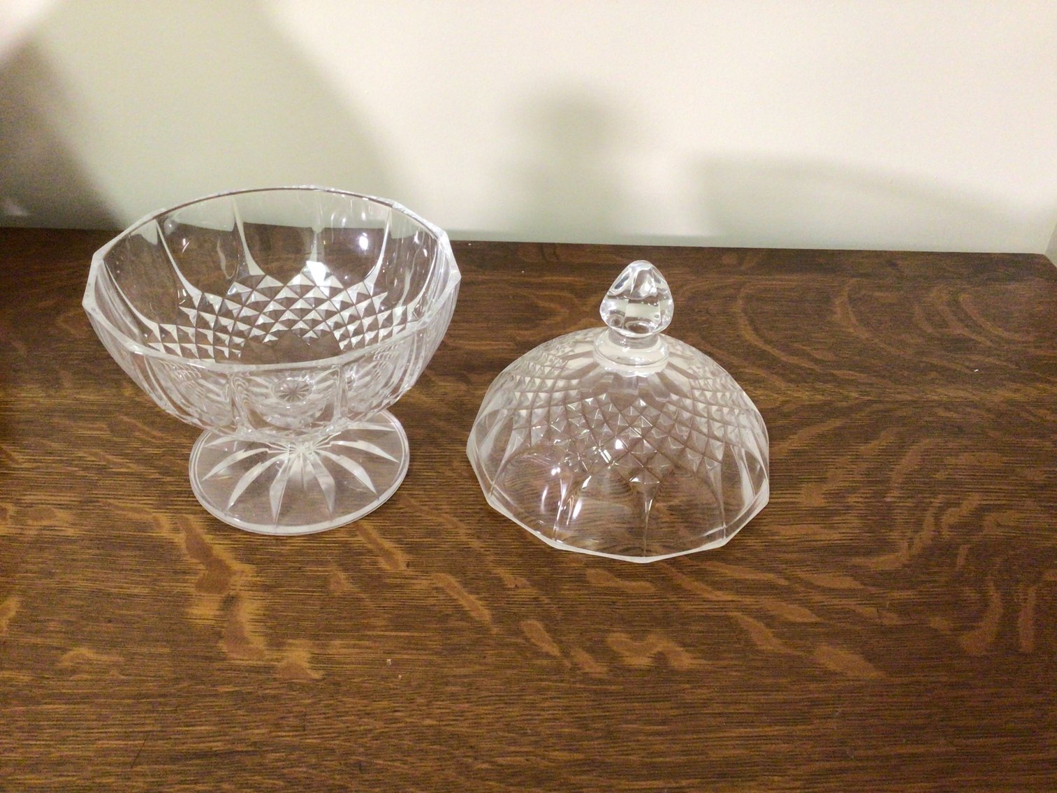 Image for Figurine Lot, Covered Compote and Vase
