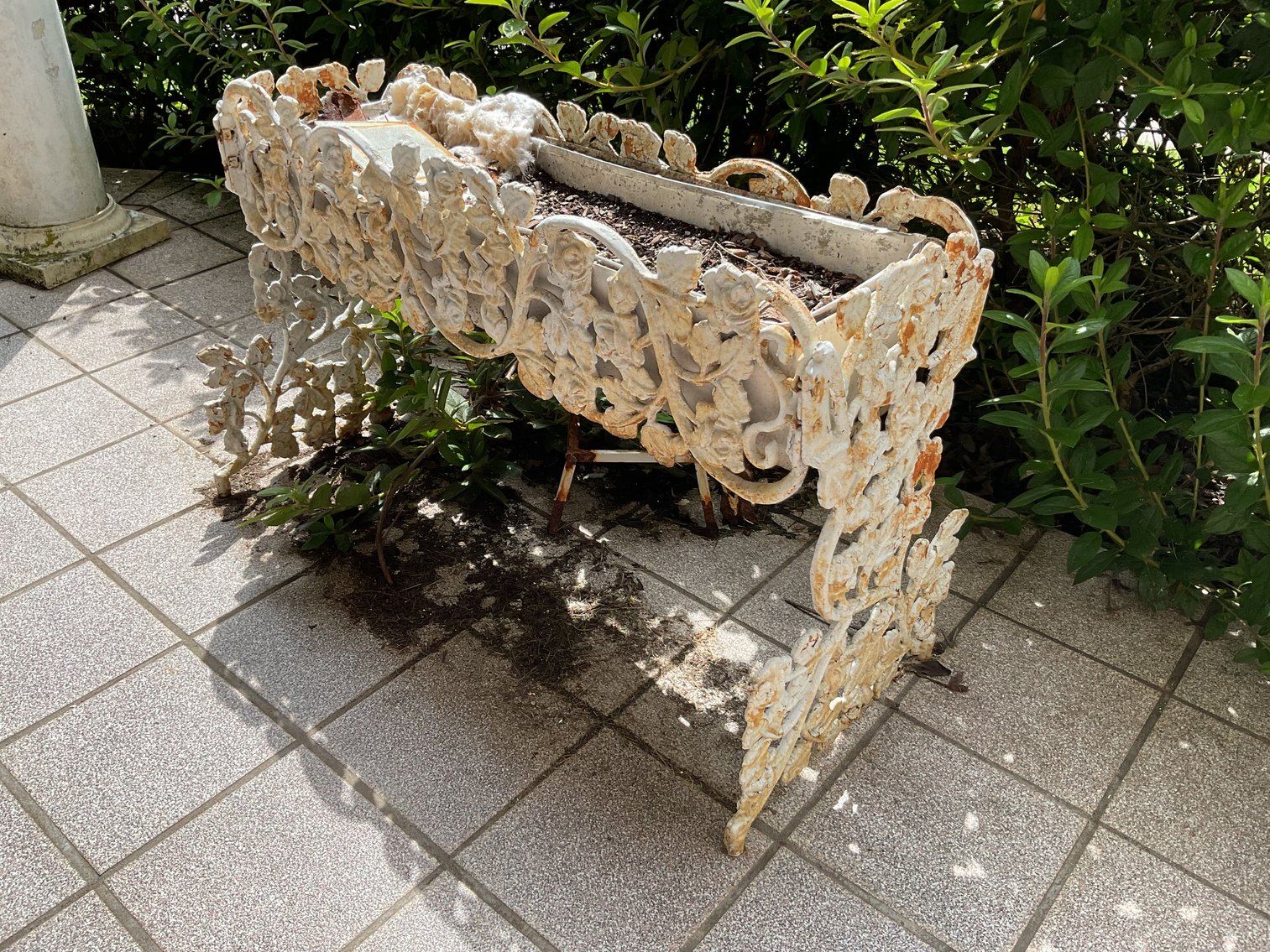 Image for Pair of Heavy Cast Iron Planters