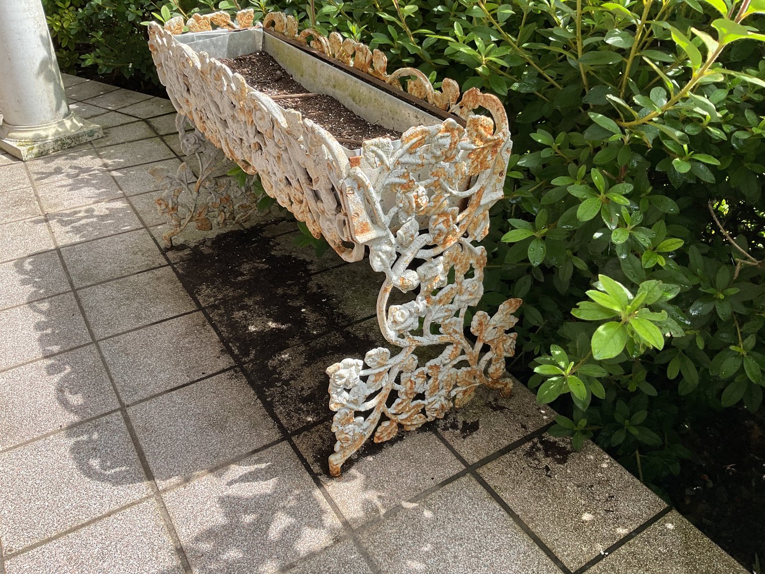 Image for Pair of Heavy Cast Iron Planters