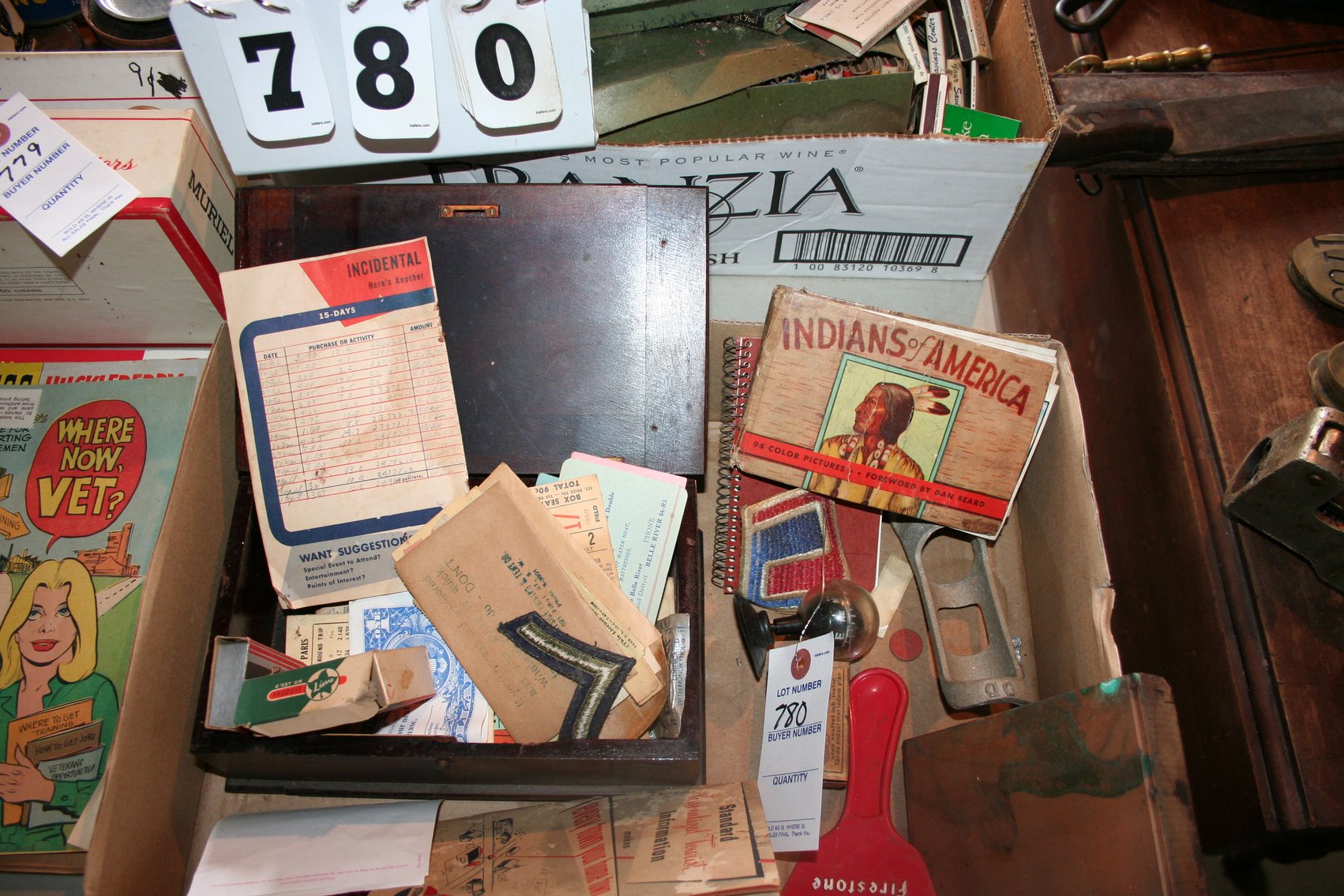 Image for Wooden Box of Vintage Advertisements