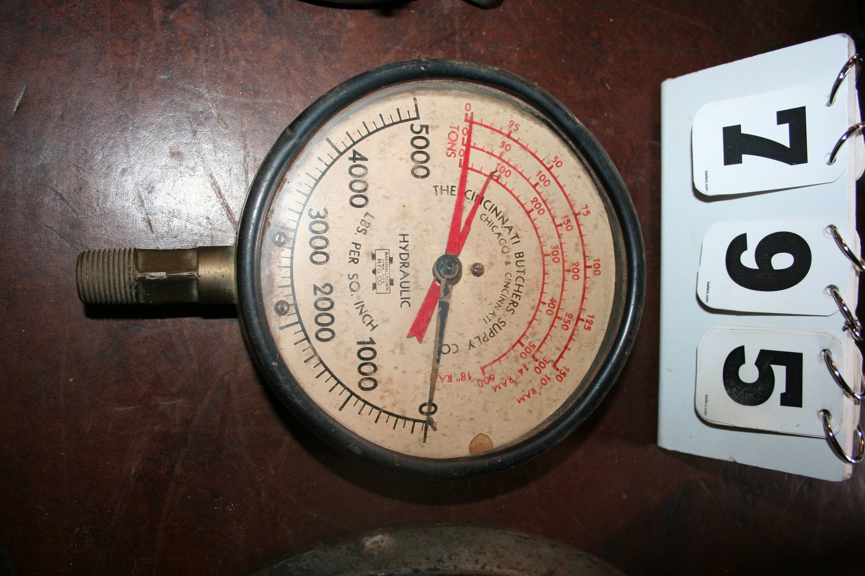 Image for Vintage Hydraulic Pressure Guage