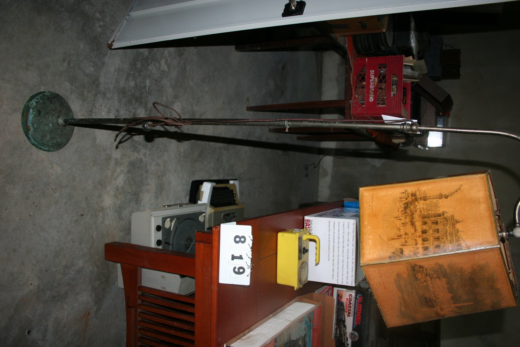 Image for Vintage Brass Floor Lamp