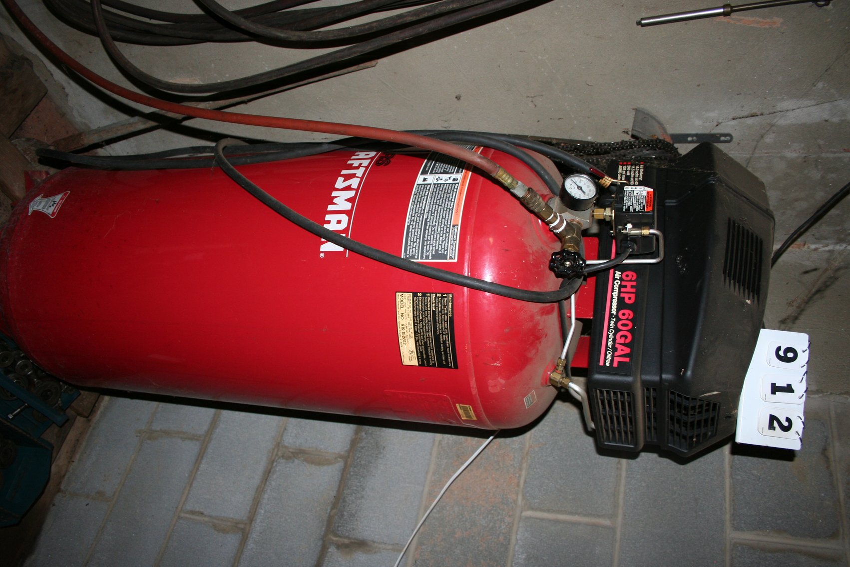 Image for Air Compressor, 6HP, 60 Gallon (Like New)