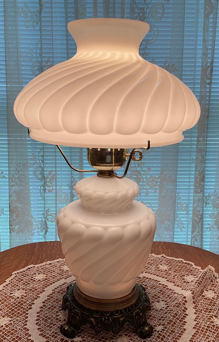 Image for Milk Glass Lamp