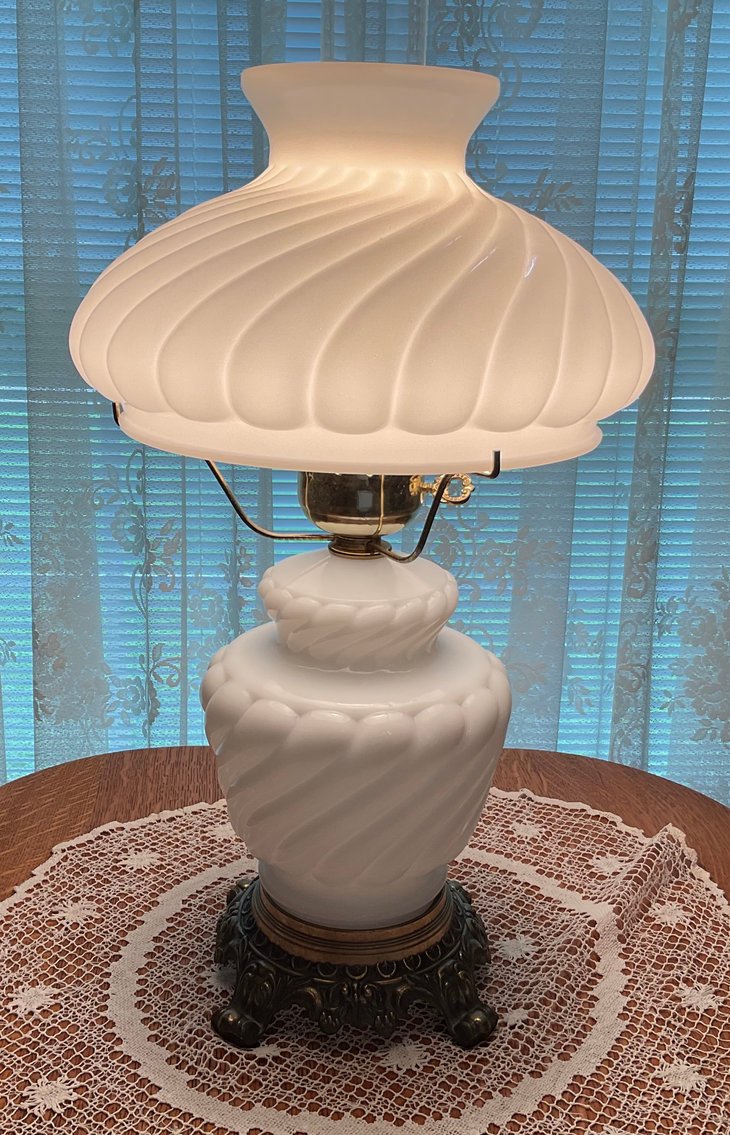 Image for Milk Glass Lamp