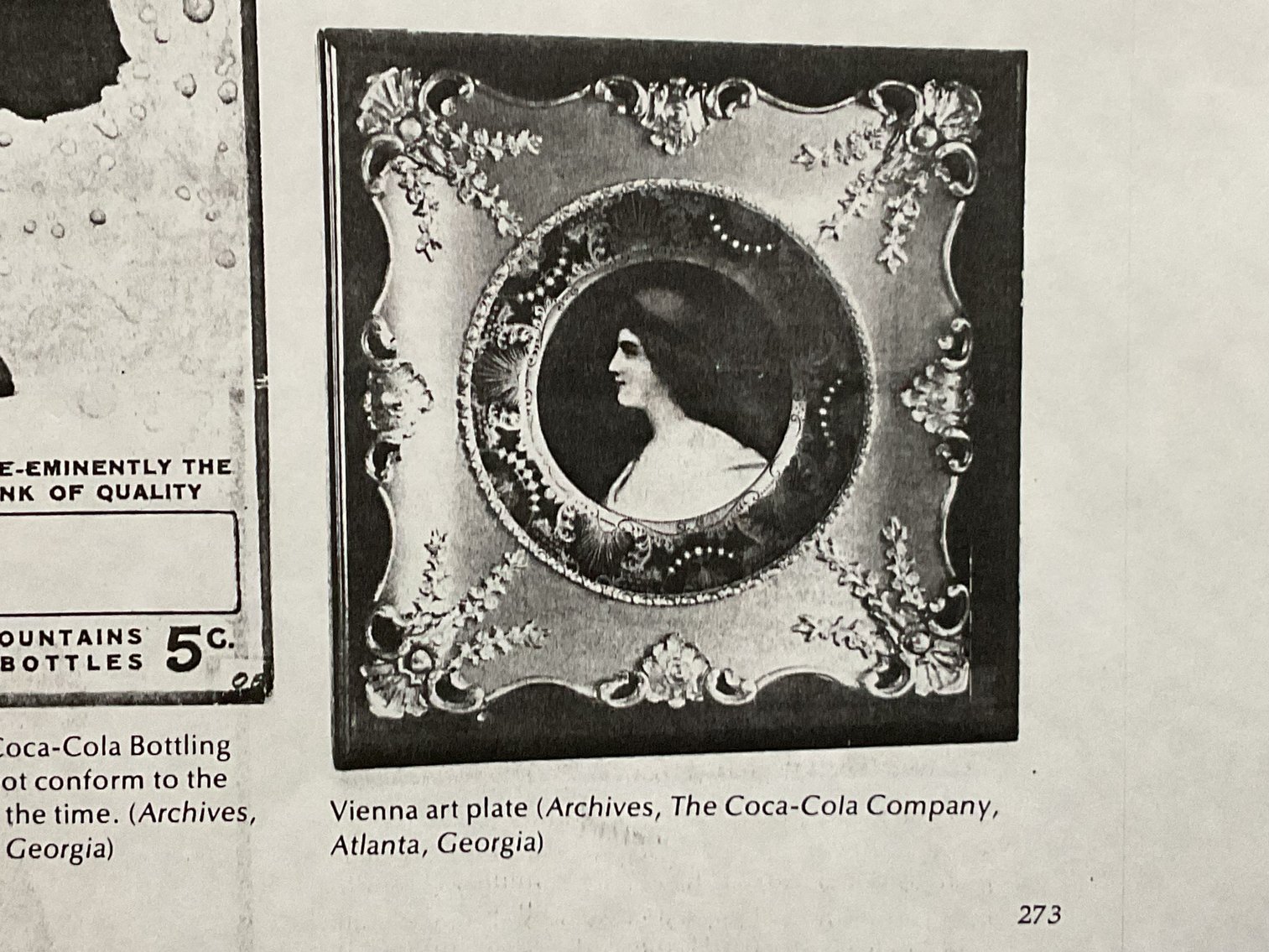 Image for Early Coca-Cola Advertising Plate - Mint! Coca-Cola Girls