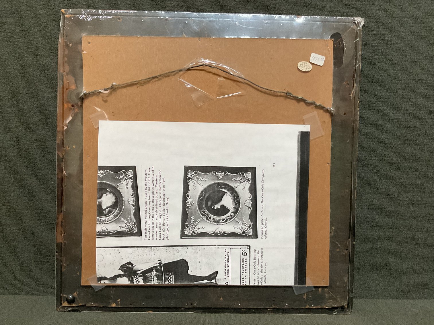 Image for Early Coca-Cola Advertising Plate - Mint! Coca-Cola Girls