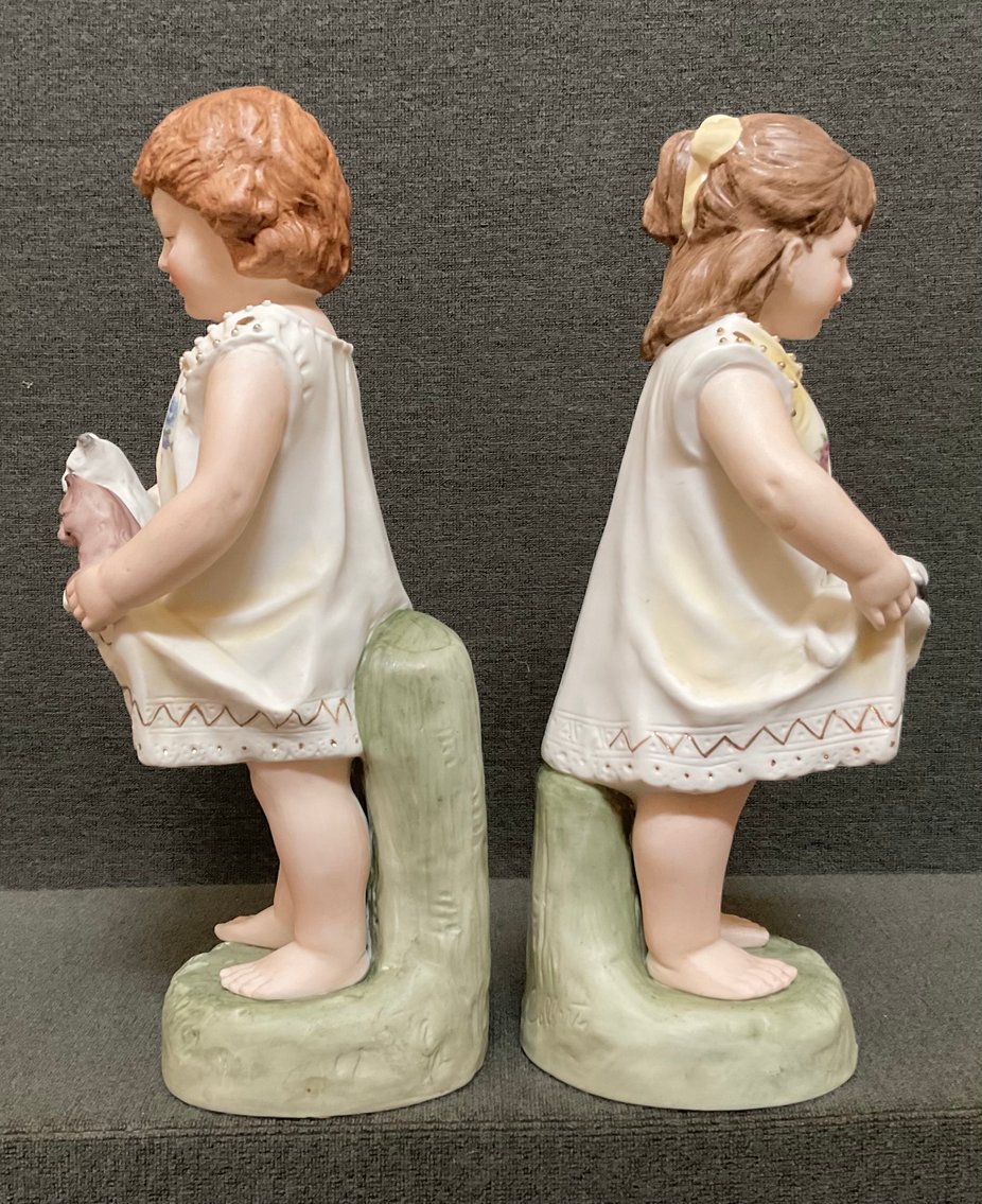 Image for French Porcelain Colbert Figurines