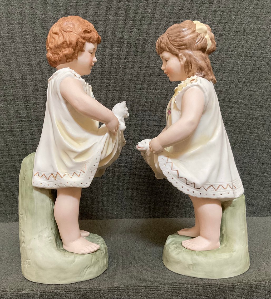 Image for French Porcelain Colbert Figurines