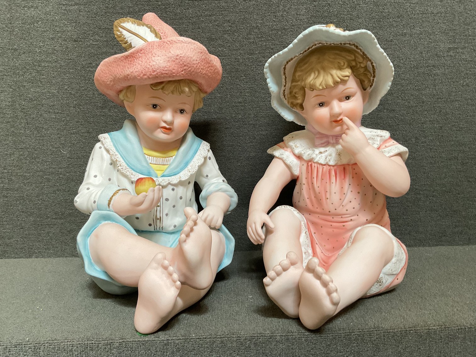 Image for Pair of Piano Baby Figurines