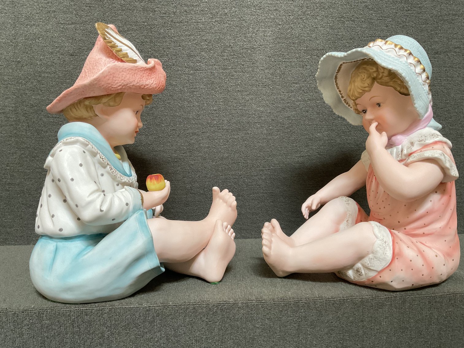 Image for Pair of Piano Baby Figurines