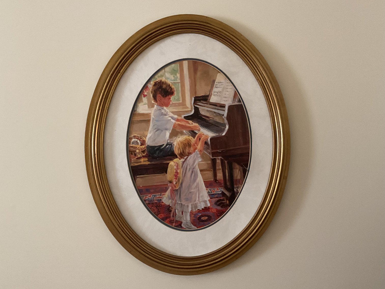 Image for Print in Oval Frame