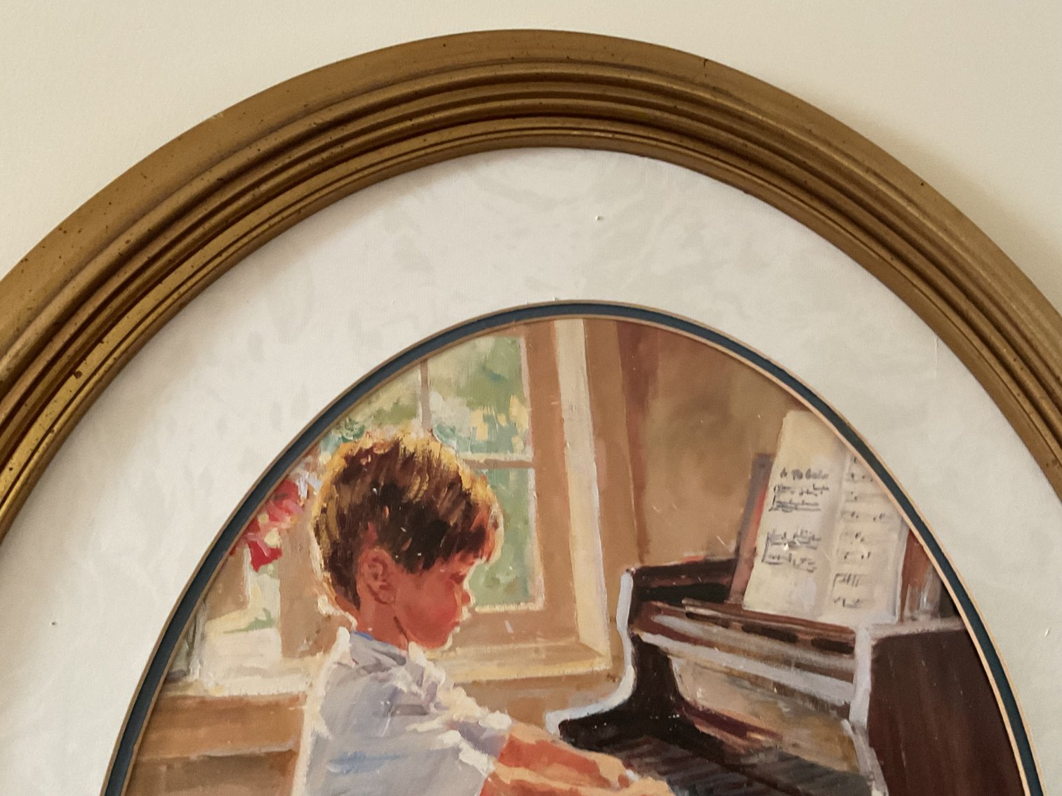 Image for Print in Oval Frame