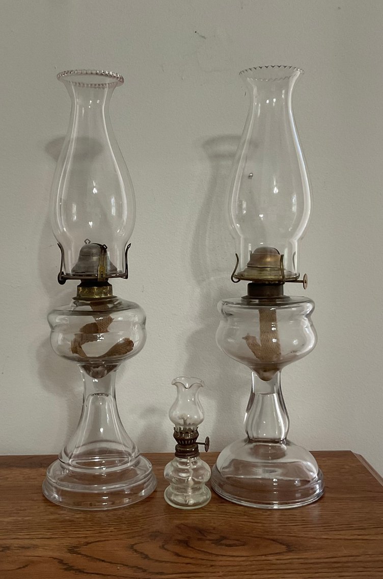 Image for Pair of Oil Lamps