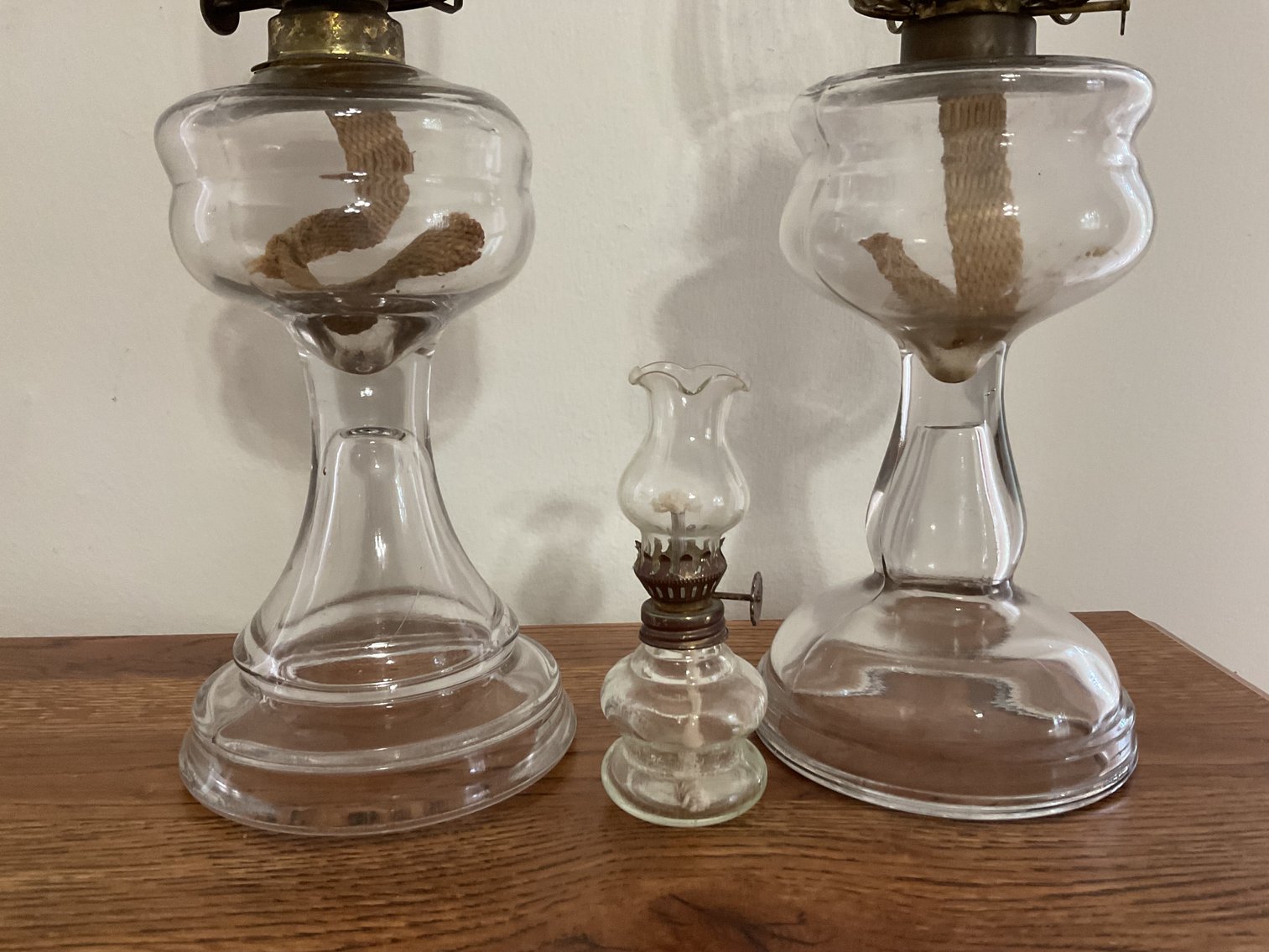 Image for Pair of Oil Lamps