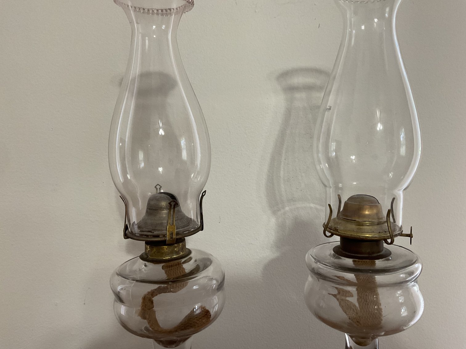 Image for Pair of Oil Lamps