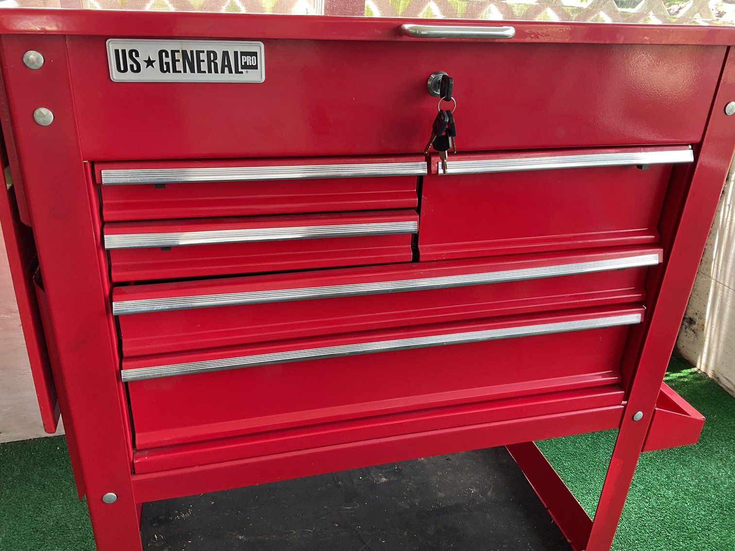 Image for US General Upright Rolling Tool Box