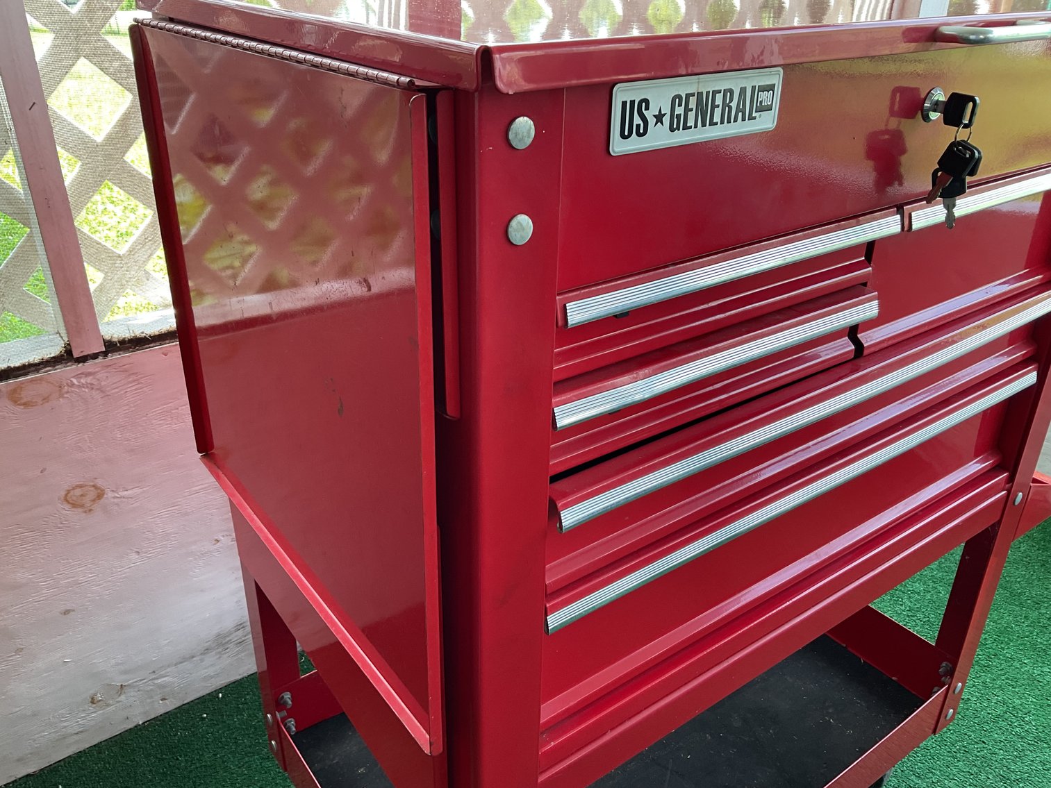 Image for US General Upright Rolling Tool Box
