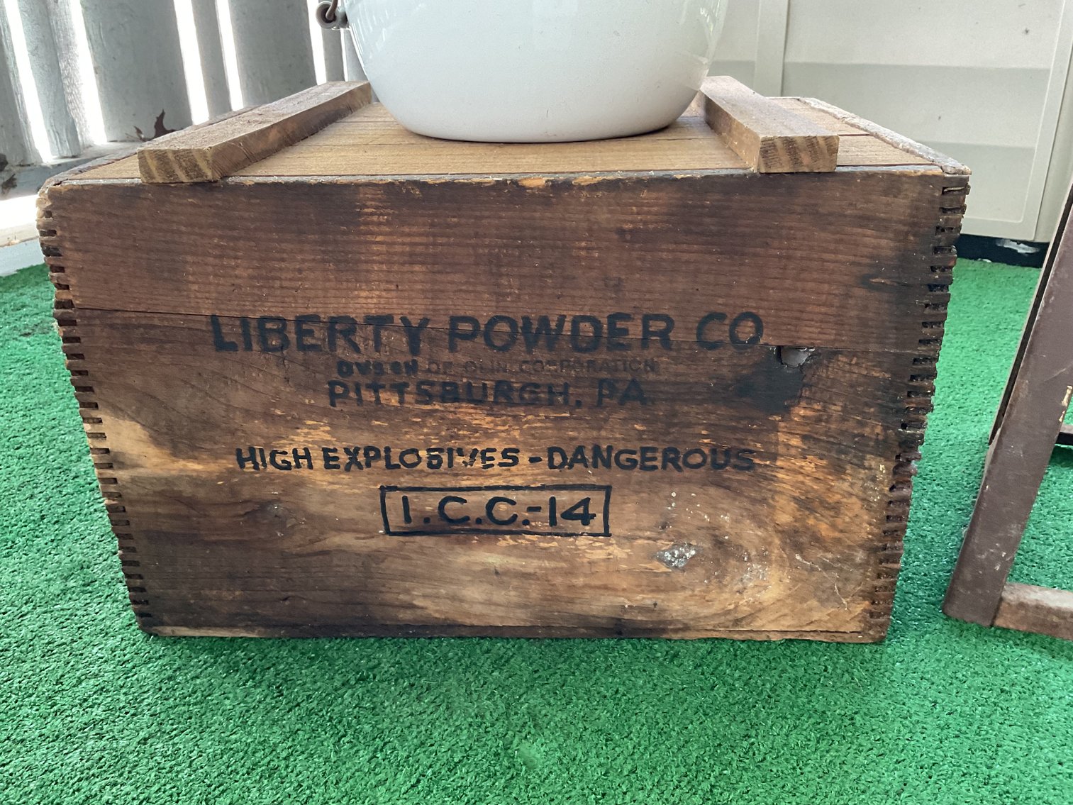 Image for Dynamite Box, Slop Jar, & Metal Stool