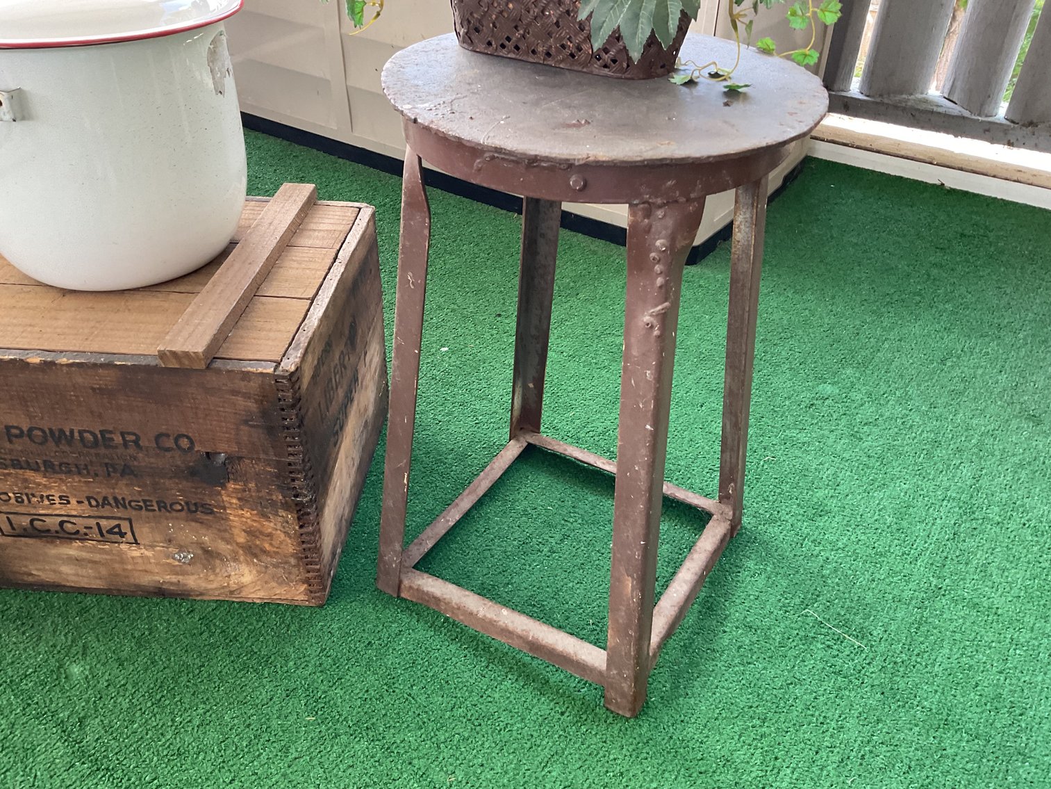 Image for Dynamite Box, Slop Jar, & Metal Stool