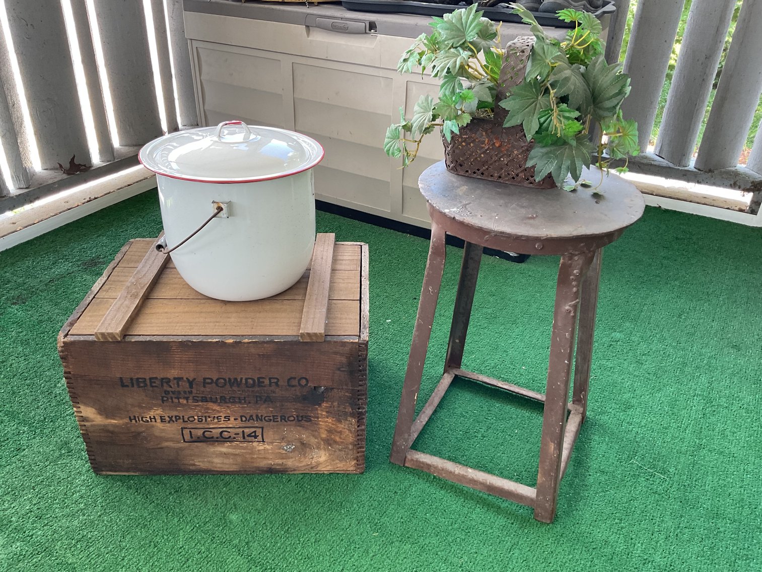 Image for Dynamite Box, Slop Jar, & Metal Stool