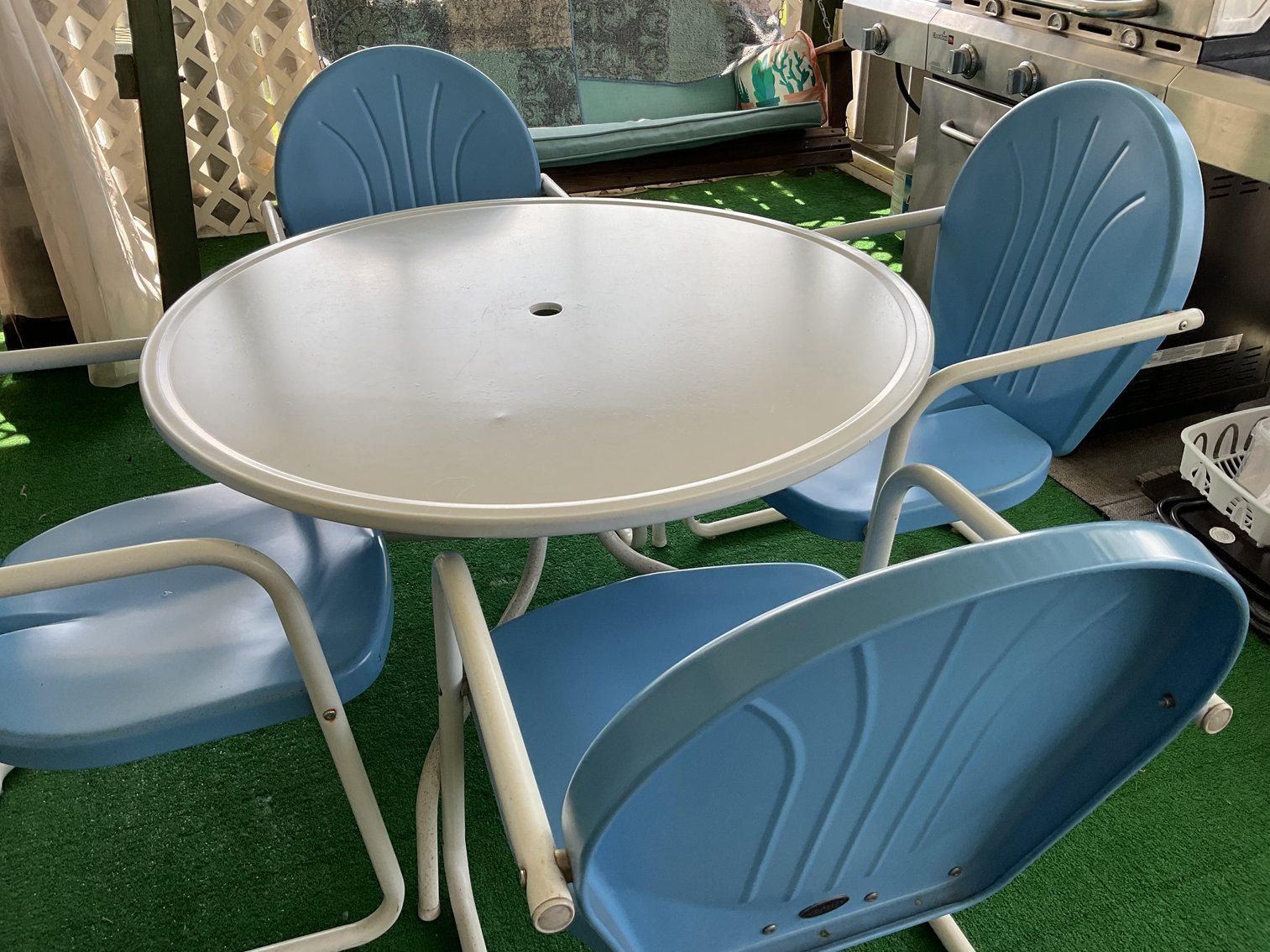 Image for Crosley Metal Table and Chairs - Vintage Style