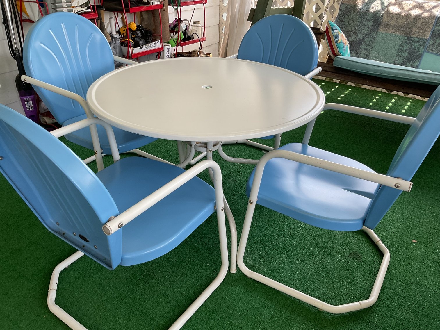 Image for Crosley Metal Table and Chairs - Vintage Style