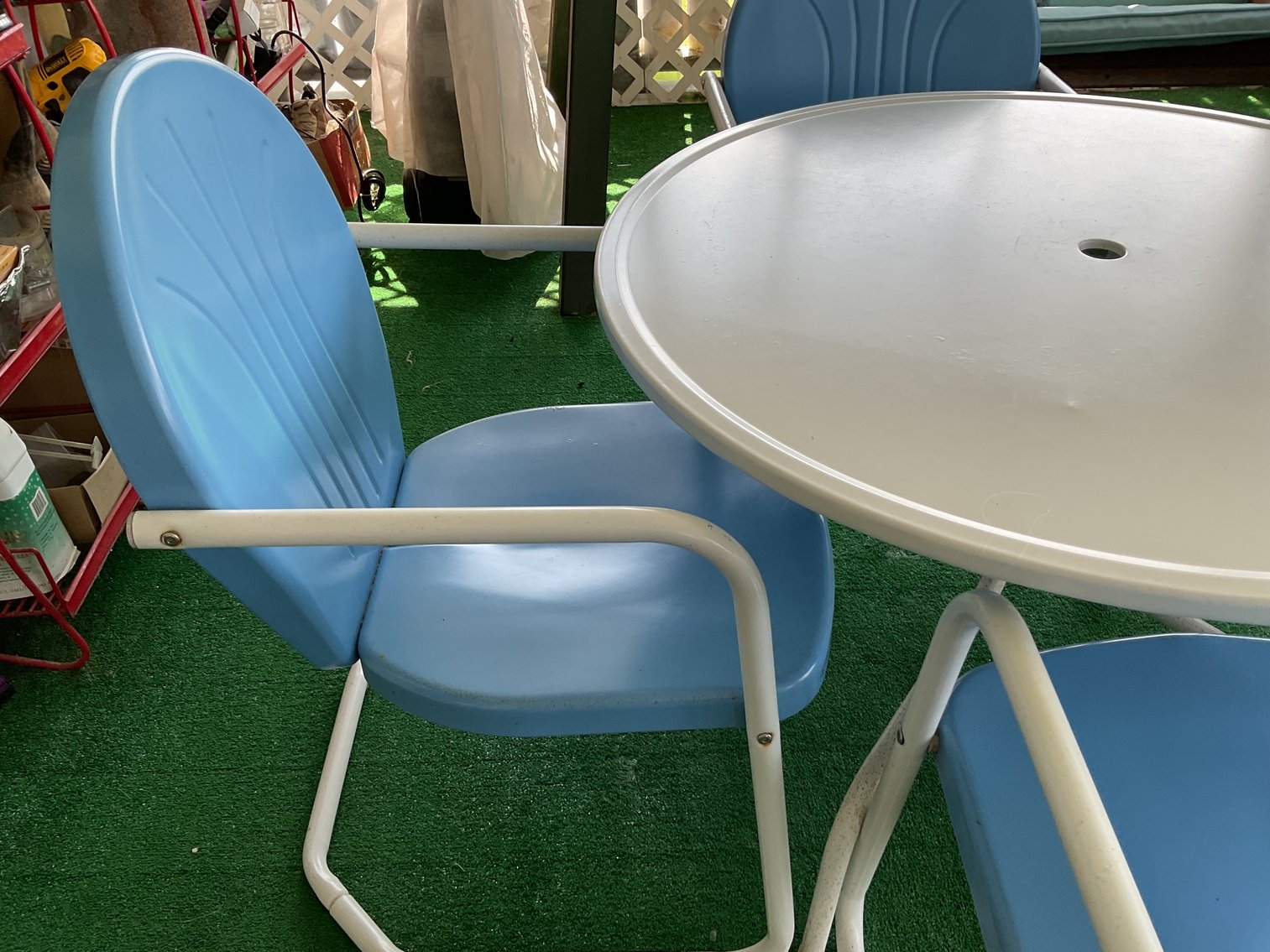 Image for Crosley Metal Table and Chairs - Vintage Style