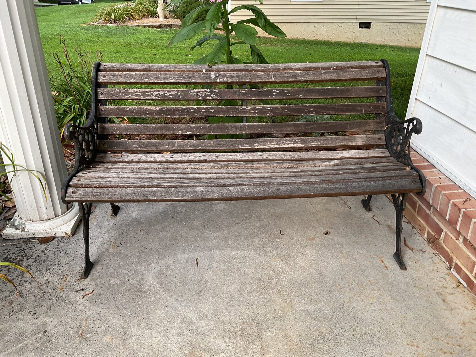 Image for Iron and Wood Bench