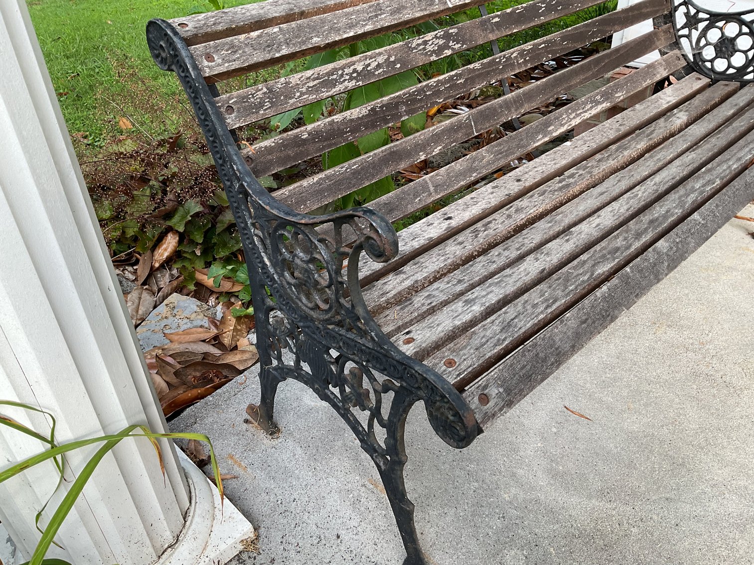 Image for Iron and Wood Bench