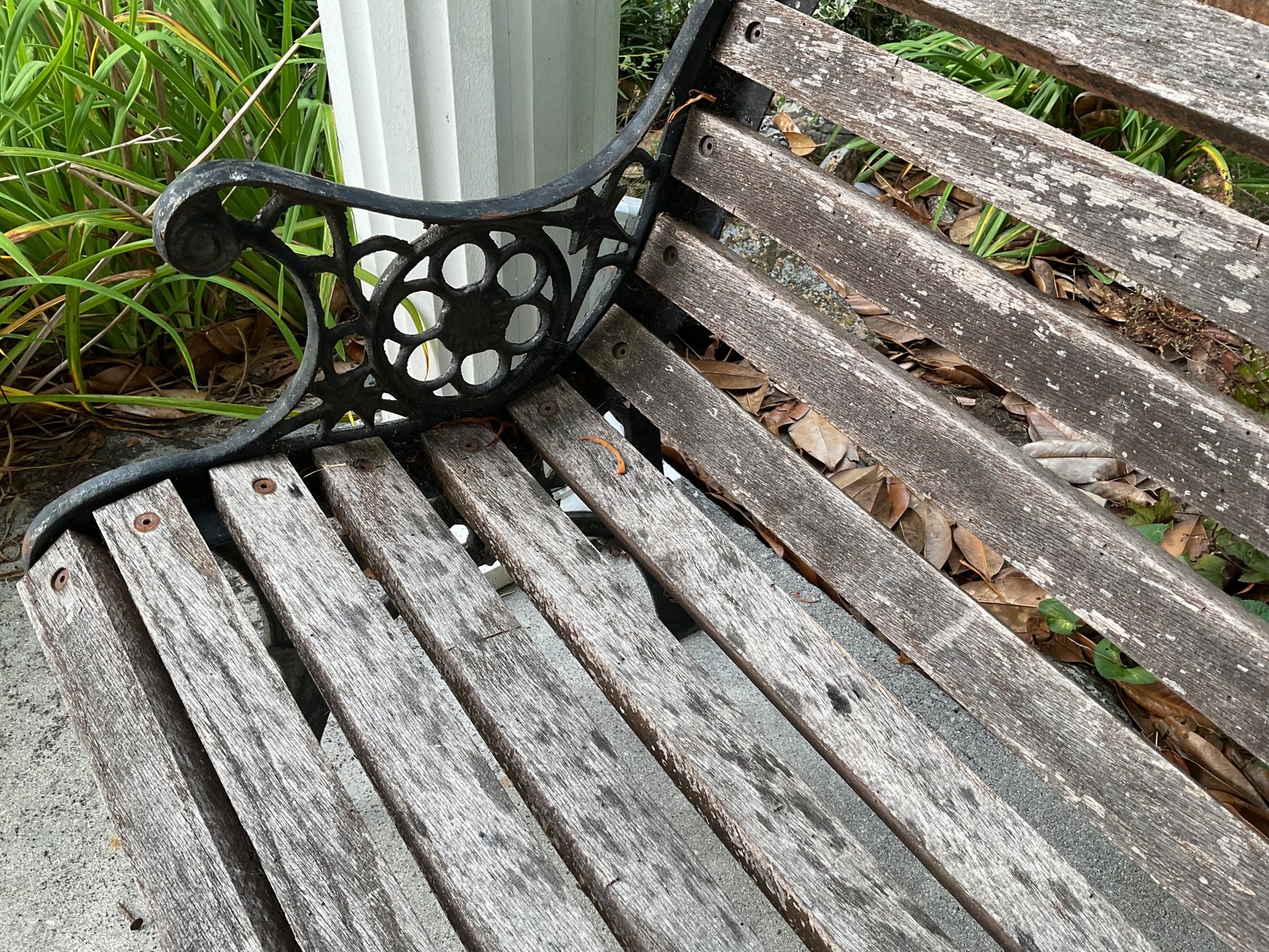 Image for Iron and Wood Bench