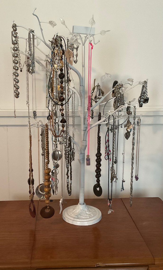 Image for Cast Iron Jewelry Tree & Costume Jewelry