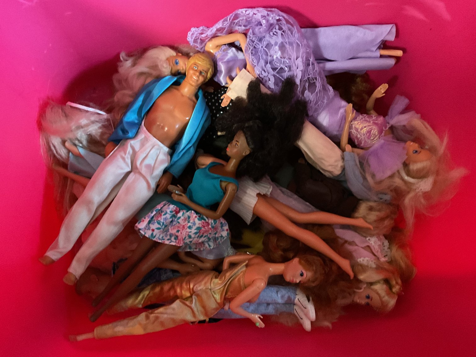 Image for Tote of Barbie Dolls