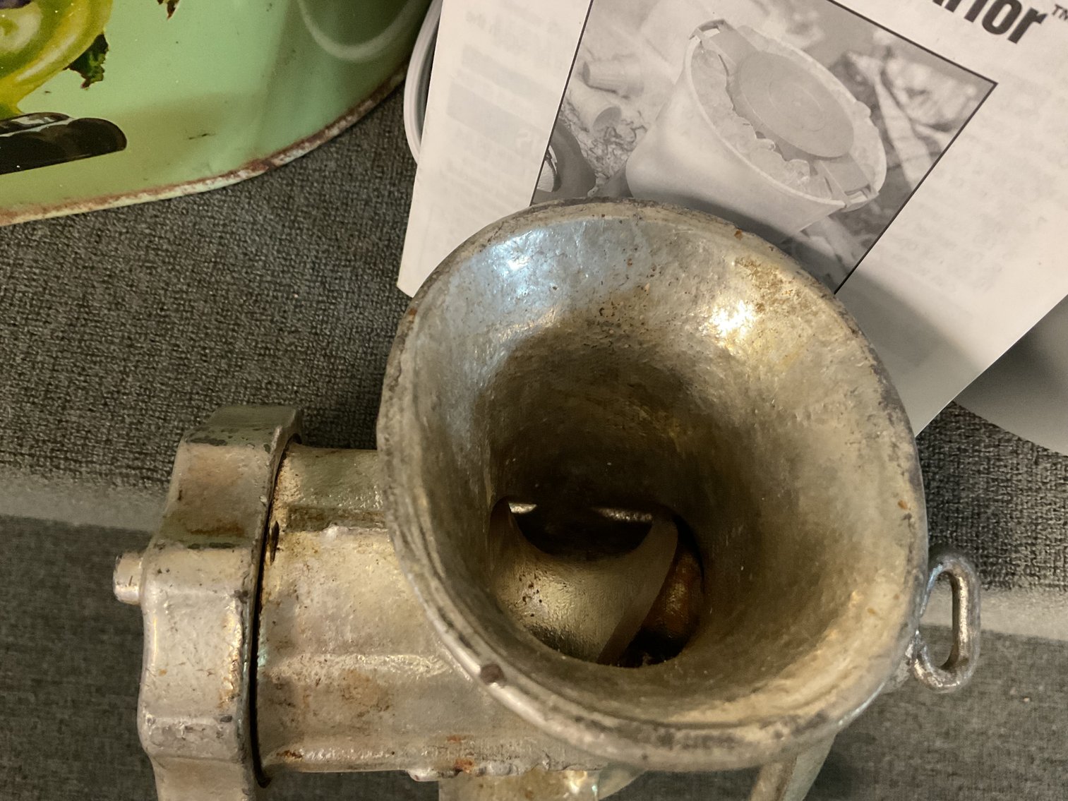 Image for Ice Cream Maker,  Grinder, and Vintage Trash Can