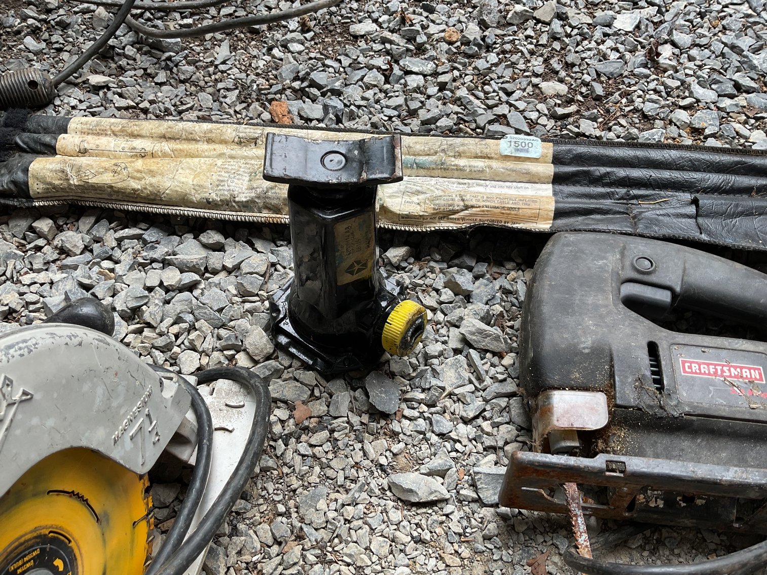 Image for Older Power Tools & Bottle Jack