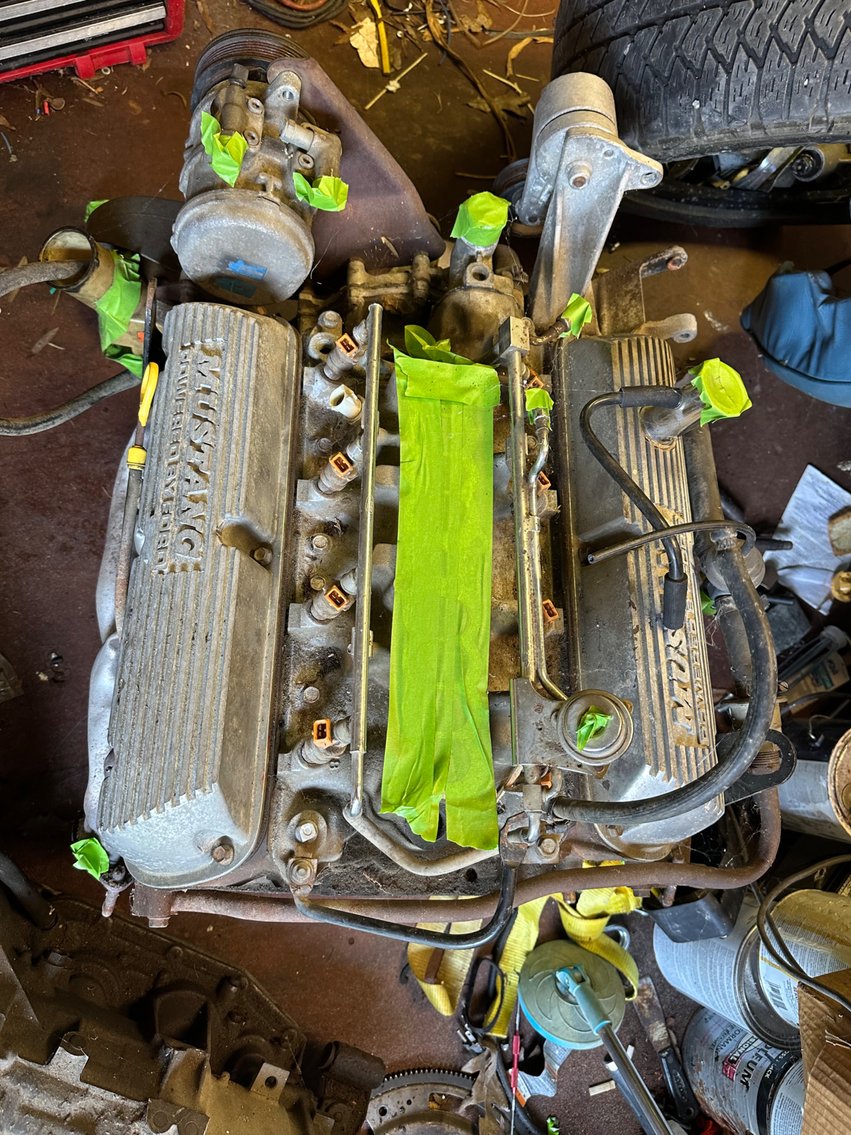 Image for Ford Mustang 8 cylinder motor and a Transmission that may or may not go into a Ford.