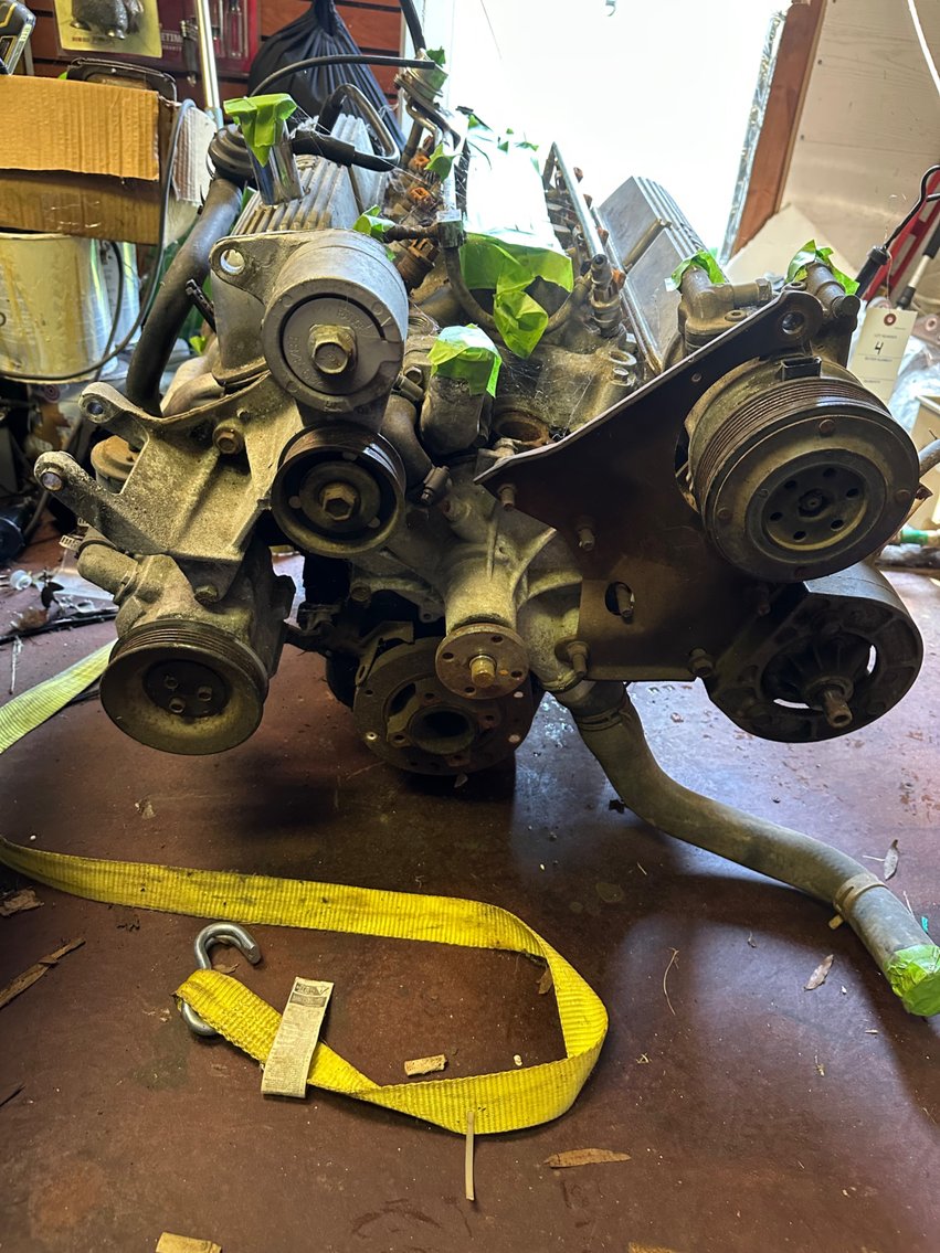 Image for Ford Mustang 8 cylinder motor and a Transmission that may or may not go into a Ford.