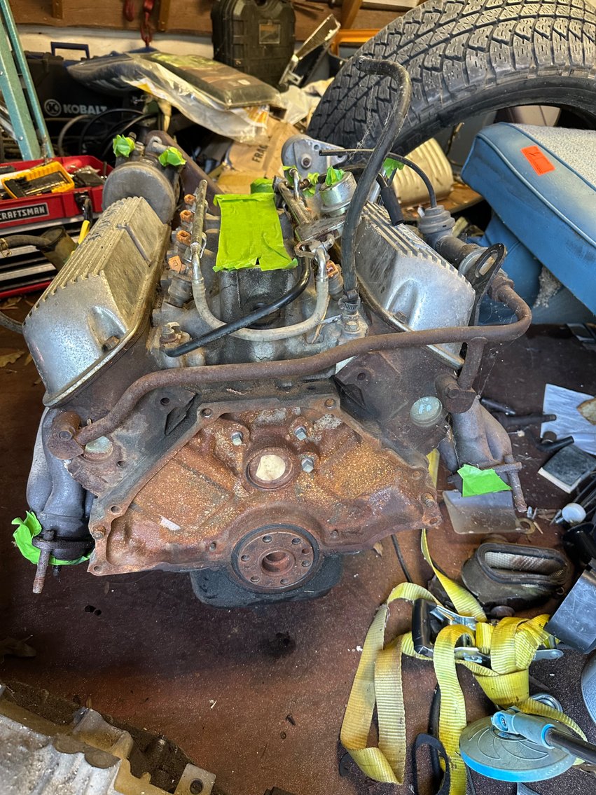 Image for Ford Mustang 8 cylinder motor and a Transmission that may or may not go into a Ford.