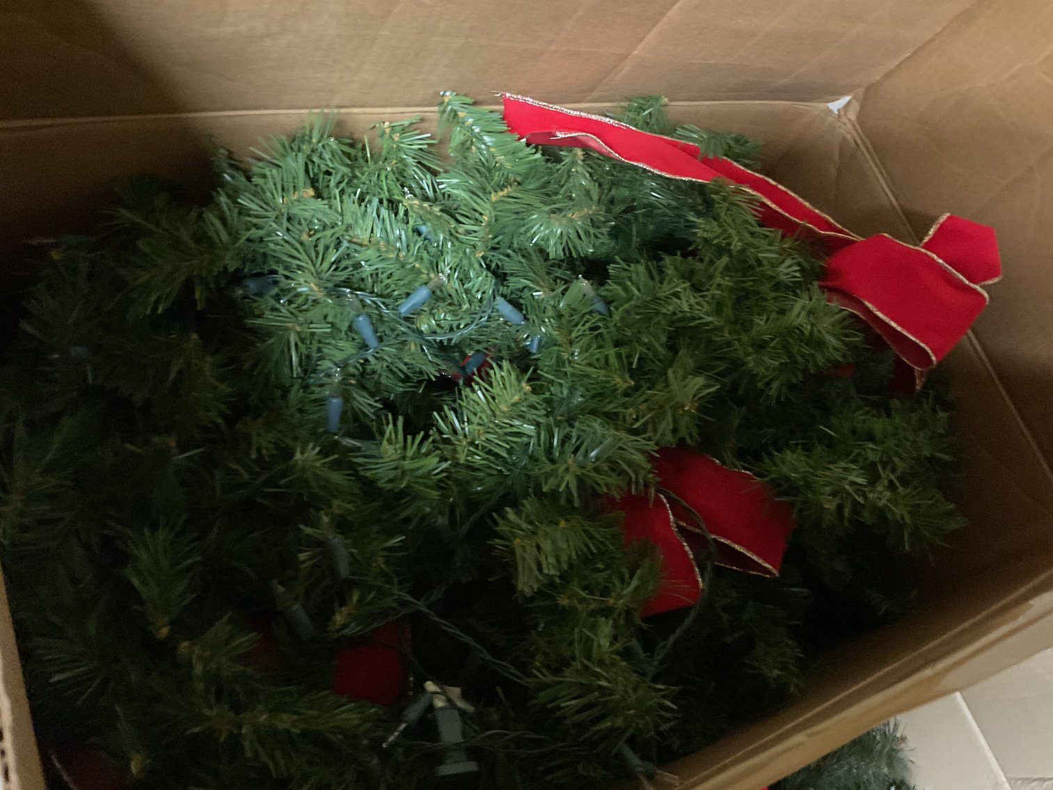 Image for Large lot of Christmas Garland and Swags