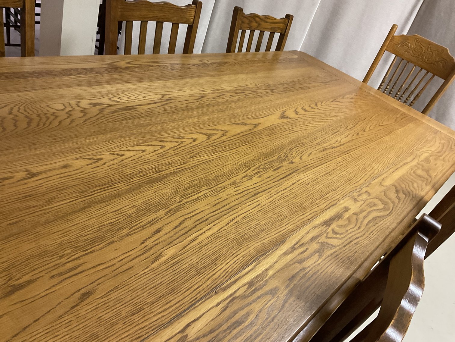 Image for Oak Dining Table with 8 Chairs