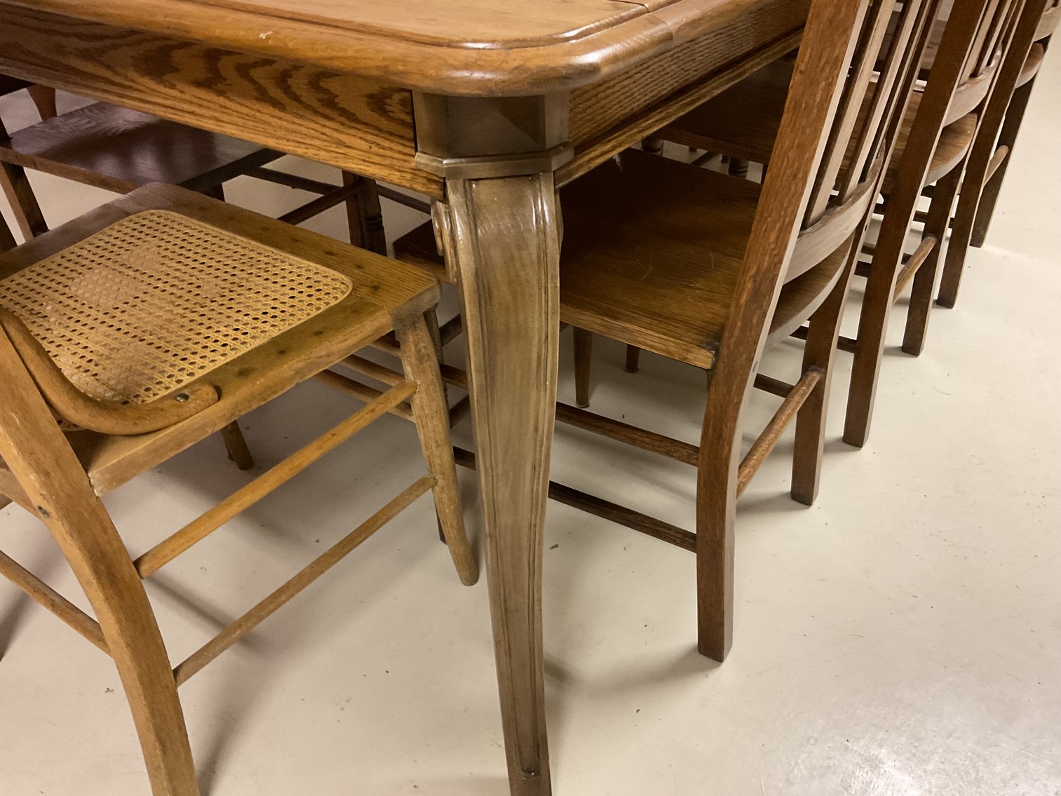 Image for Oak Dining Table with 8 Chairs