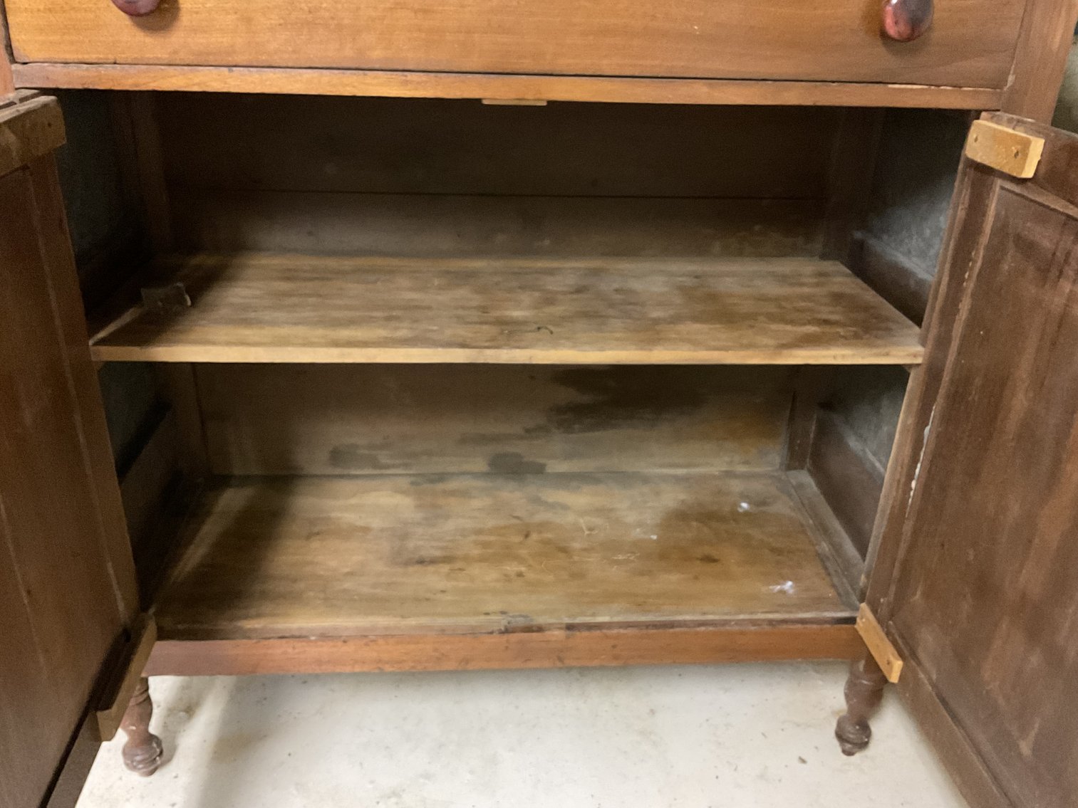 Image for Walnut Step Back Cupboard - Antique
